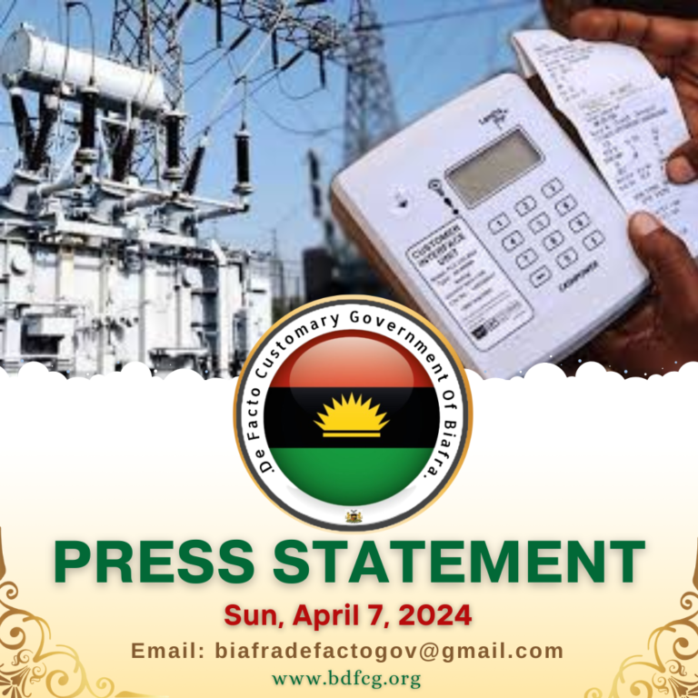 PRESS STATEMENT Sun, April 7, 2024